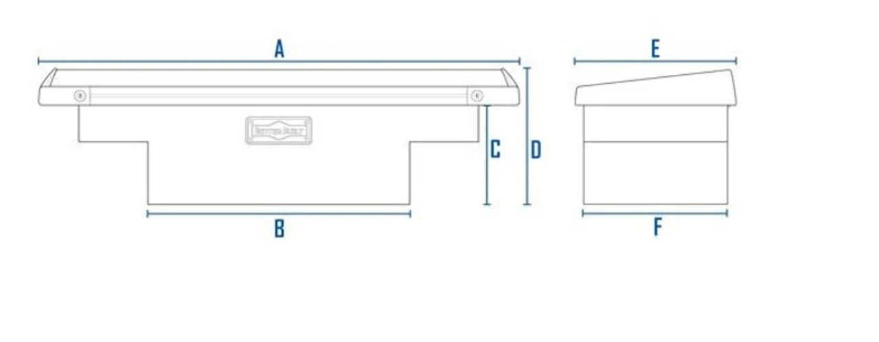 BETTER BUILT SINGLE LID STANDARD TRUCK TOOL BOX- SILVER - Image 3